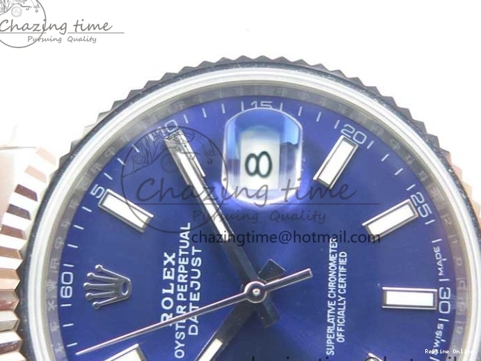 0111 DateJust 126334 SS Noob 1:1 904L Best Edition Blue Dial Stick Markers on Oyster Bracelet A Youthful 3169